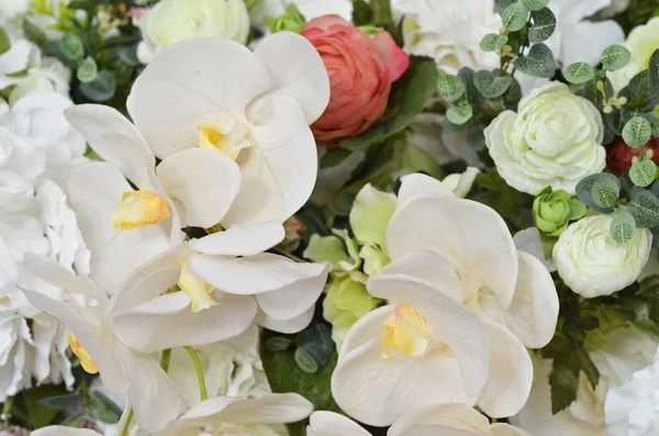 Abstrakt bakgrund av blommor. På nära håll. Blombukett — Stockfoto