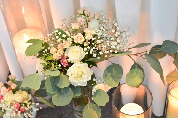 Fundo da flor. Um monte de flores. — Fotografia de Stock