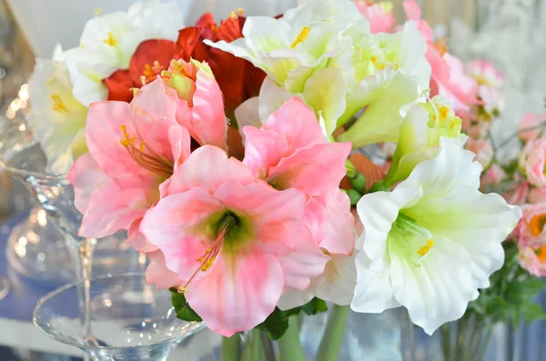 Fundo da flor. Um monte de flores. — Fotografia de Stock