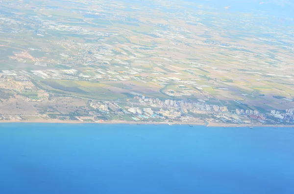 航空写真ビューのトルコの海岸線 — ストック写真