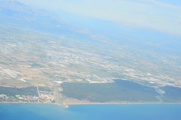 Letecký pohled na Turecko pobřeží — Stock fotografie