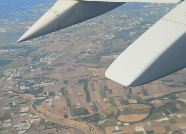 Vista aérea do avião — Fotografia de Stock