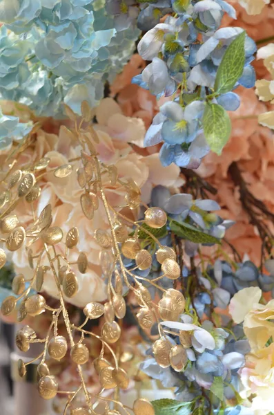 Bunte Blume Blütenmuster Blumenhintergrund Blumenstrauß — Stockfoto