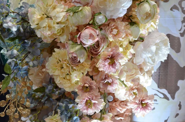 Πολύχρωμο Λουλούδι Μοτίβο Λουλουδιών Φόντο Λουλουδιών Μπουκέτο Λουλουδιών — Φωτογραφία Αρχείου