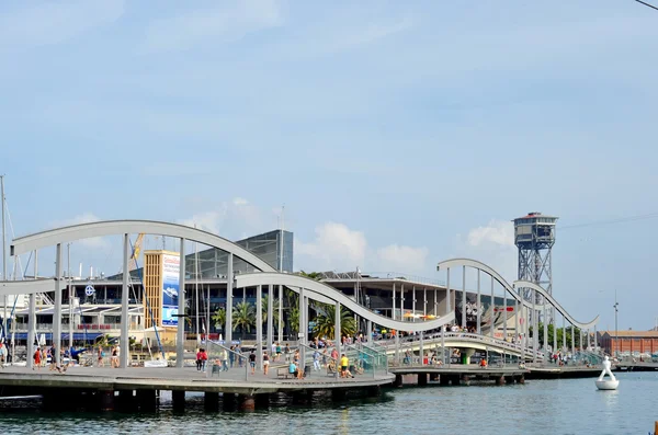 Port Vell en Barcelona, Cataluña, España —  Fotos de Stock