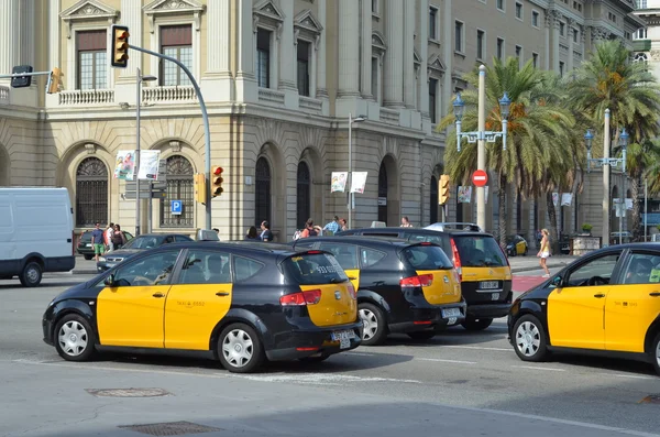 Taxi Barcelona, Catalogna, Spagna . — Foto Stock