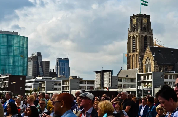 Cityview van Rotterdam. Architectuur in Rotterdam — Stockfoto