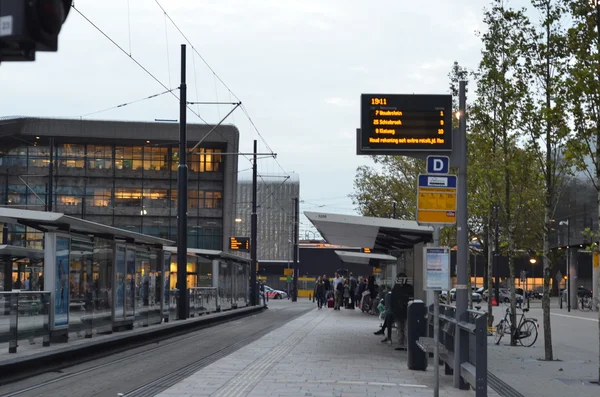 Dworzec Centralny w Rotterdam, Holandia — Zdjęcie stockowe