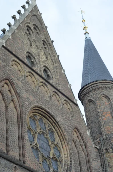 Façade gothique de Ridderzaal à Binnenhof, La Haye, Pays-Bas — Photo