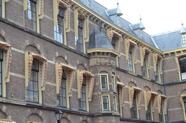 Gotická fasáda ridderzaal v binnenhof, Haag, Nizozemsko — Stock fotografie