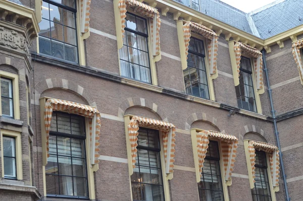 Gotiska fasad ridderzaal i binnenhof, Haag, Nederländerna — Stockfoto