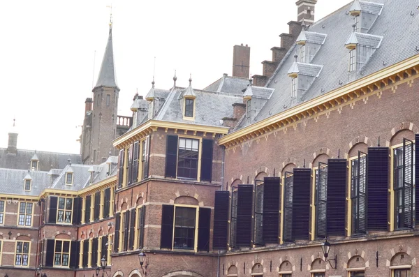 Gotiska fasad ridderzaal i binnenhof, Haag, Nederländerna — Stockfoto
