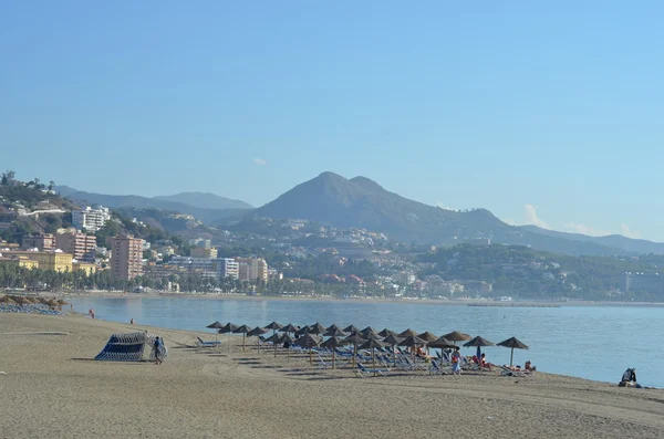 Schöner blick auf malaga stadt, spanien — Stockfoto