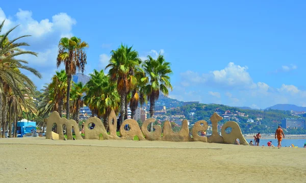 Blick auf die Stadt Malaga, Spanien — Stockfoto