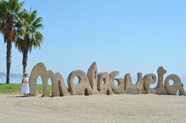 Malagueta Plajı Malaga, İspanya