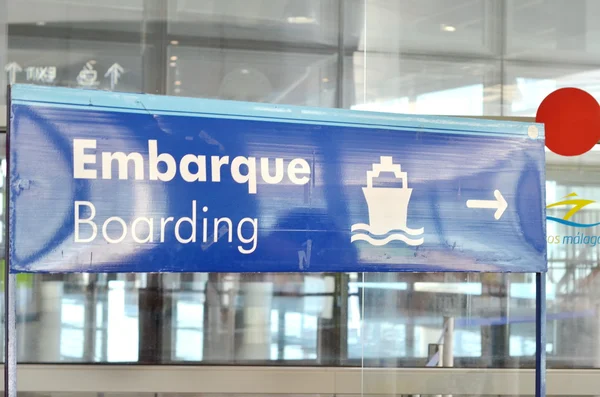 Boarding sign — Stock Photo, Image