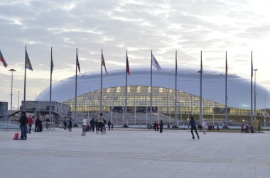 bolshoy buz kubbe sochi Olimpiyat Parkı inşaatı