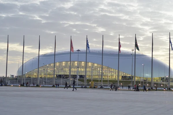 Palacio de hielo en el Parque Olímpico de Sochi, Rusia — Foto de Stock