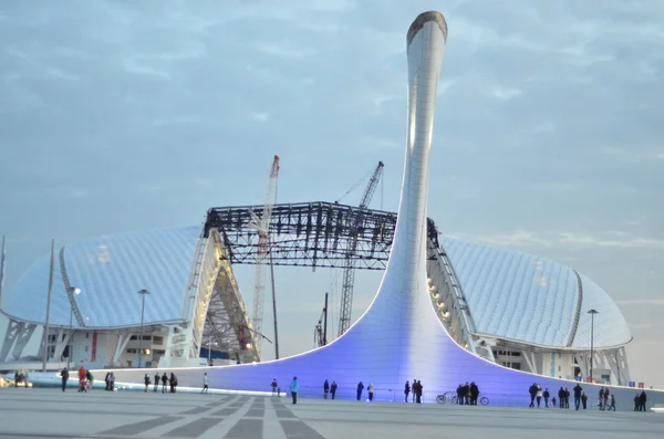 Olympic Torch in Sochi,Russia — Stock Photo, Image