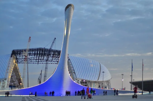 Estadio Olímpico Fisht en Sochi, Rusia para la apertura y clausura de los Juegos Olímpicos de Invierno 2014 — Foto de Stock