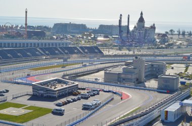 Soçi Olimpiyat Parkı. airial görünümü