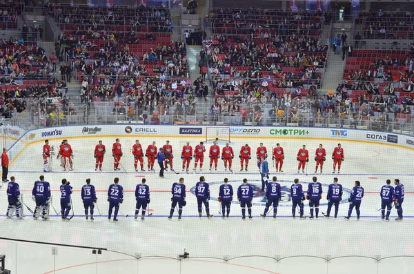 Lód gra hokej Khl Polska 2015 — Zdjęcie stockowe