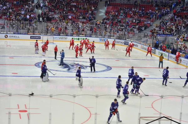 Хоккейный матч КХЛ Сочи, Россия 2015 — стоковое фото