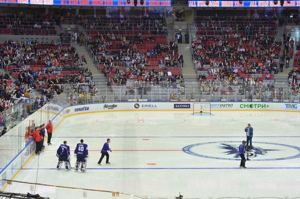 Ishockeymatch i Sotji i Ryssland 2015 — Stockfoto