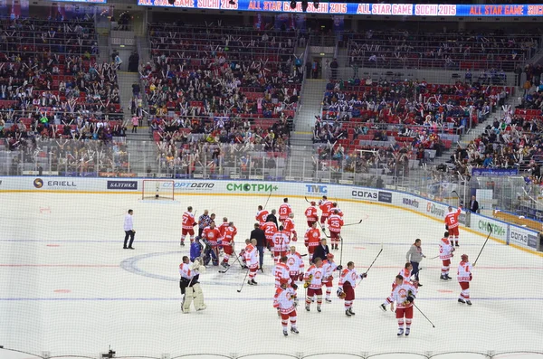 Wschód-zachód wszystkie gwiazda gra Khl Polska 2015 — Zdjęcie stockowe