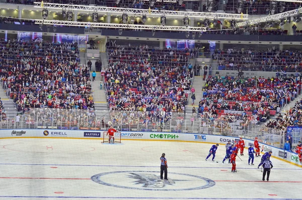 Oost-West All star game Khl Sochi, Rusland 2015 — Stockfoto