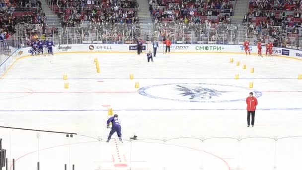 East-West All star game KHL Sochi, Rusia 2015 — Vídeo de stock