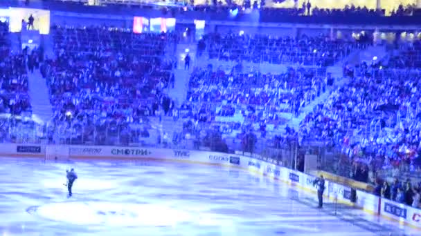 East-West All star game KHL Sochi, Russia 2015 — Stock Video