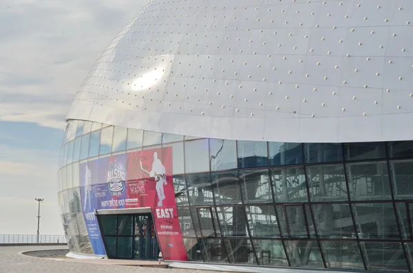 Byggandet av bolshoy is dome i sochi olympic park — Stockfoto