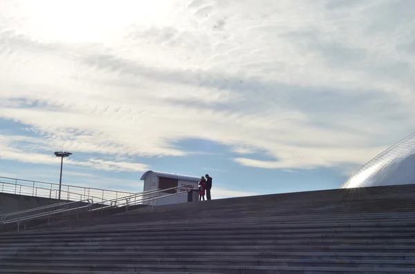 Costruzione della cupola di ghiaccio Bolshoy nel Parco Olimpico di Sochi — Foto Stock