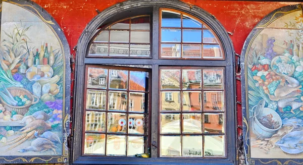 Πολύχρωμο παράθυρο πλαισίων — Φωτογραφία Αρχείου