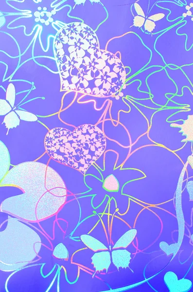 Patroon met florale achtergrond — Stockfoto