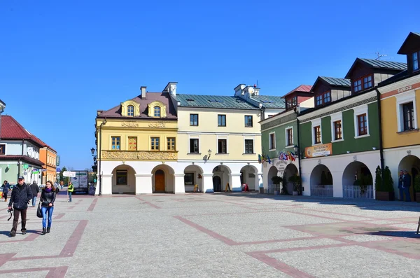 Bright colorful historic buildings — Stok fotoğraf