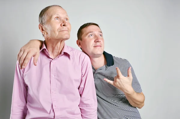 Retrato de padre e hijo — Foto de Stock