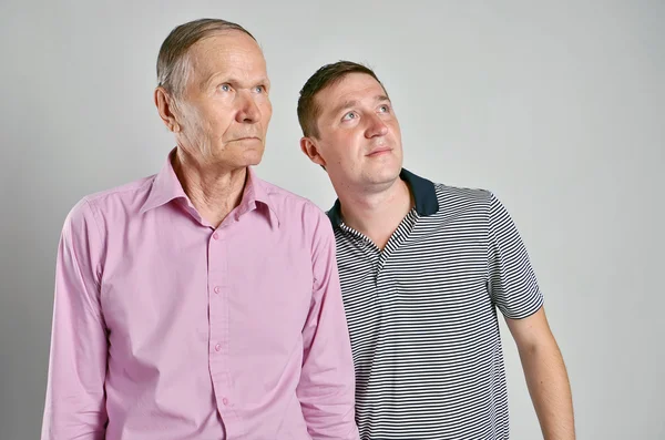 Retrato de pai e filho — Fotografia de Stock