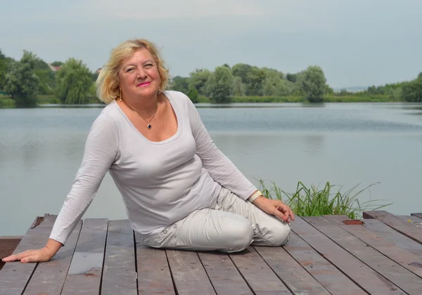 Portret van een senior — Stockfoto