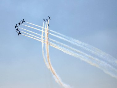 İtalyan demoteam Frecce Tricolori, Airshow, Moskova.