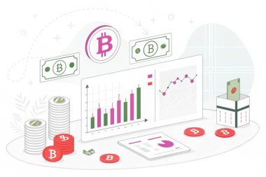 Bitcoin negatif trend. Borsa Çizelgesi Konsepti