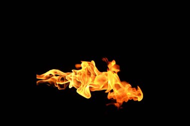 alevler siyah arkaplanda!