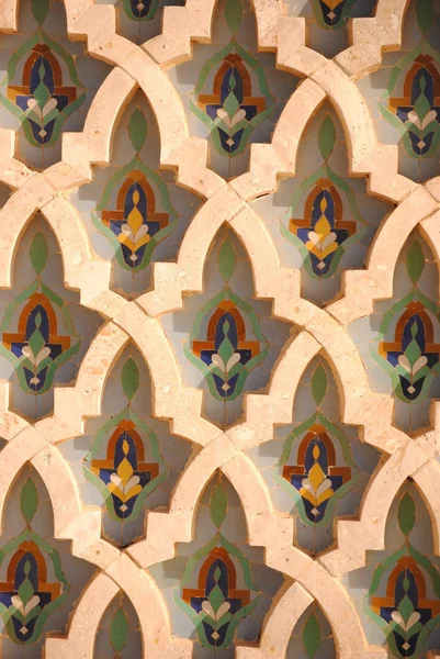 Detail van de moskee van hassan ii, casablanca, Marokko — Stockfoto