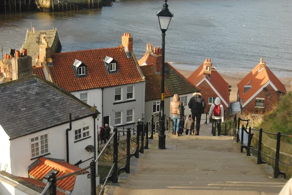 Whitby, Yorkshire güzel sahil köyü