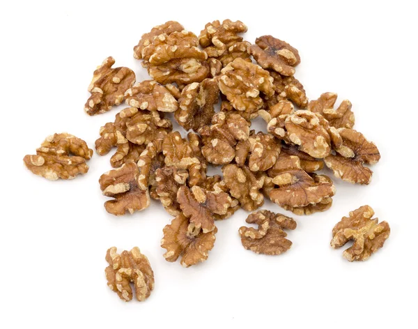 Walnuts on White Background — Stock Photo, Image