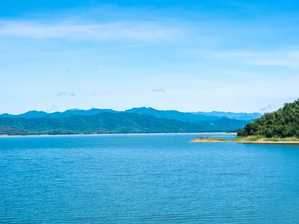 Landscape mountains & river — Stock Photo, Image