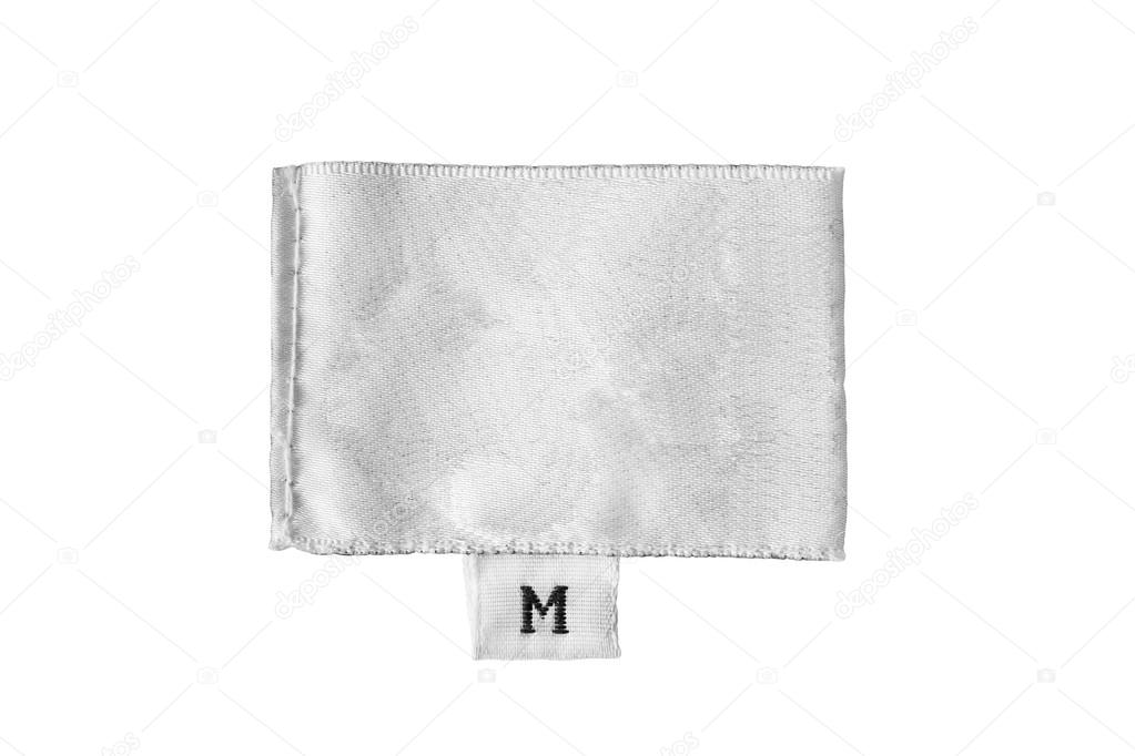 Blank clothes label