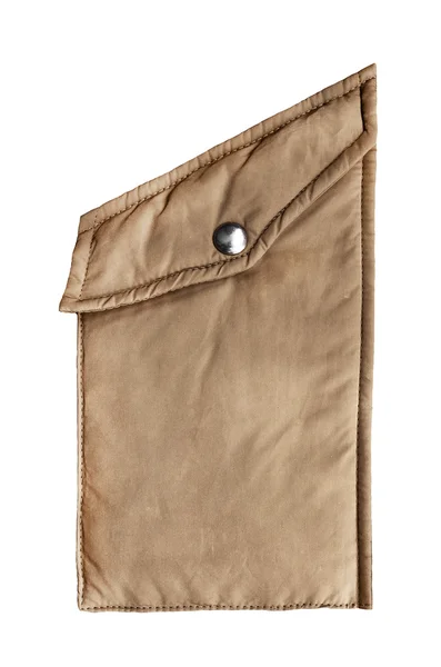 Brown pocket isolated — Stock Photo, Image