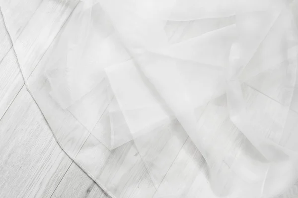 Składany biały Tiul — Zdjęcie stockowe